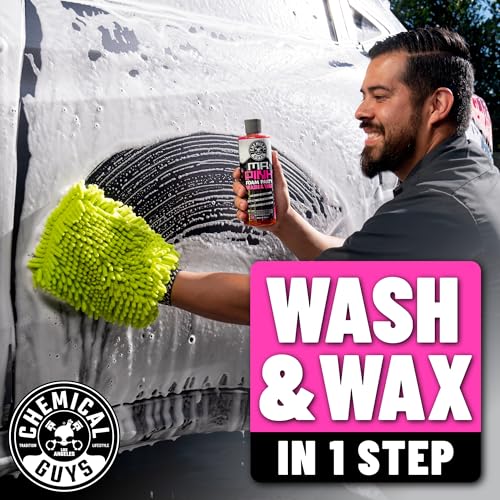 Chemical Guys Mr. Pink Foam Party Wash & Wax – 128 oz Tangerine Scent High Foaming Car Wash Soap for Foam Cannons and Buckets – Safe on Paint, Clear Coat, Cars, Trucks, SUVs, and RVs — view 2
