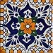 6x6 4 pcs Moris Talavera Mexican Tile