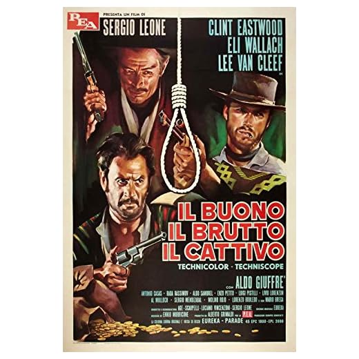 The Good, The Bad and The Ugly POSTER Movie (27 x 40 Inches - 69cm x 102cm) (1966) (Italian Style F)