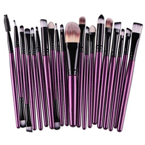 Make up Brushes,Lavany 20 PCS Makeup Brush Set tools Make-up Toiletry Kit Wool Make Up Brush Set (D)