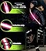LED Reflective Running Gear High Visibility Reflective Belt Sash with Armband for Walking at Night,Adjustable Running Safety Gear Light Up Running Belt for Runners Walkers Men Women (Pink)