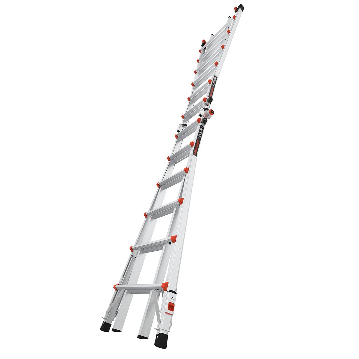 Leveler Échelle extensible en aluminium avec niveaux à cliquet (M26 4 x 6 marches)