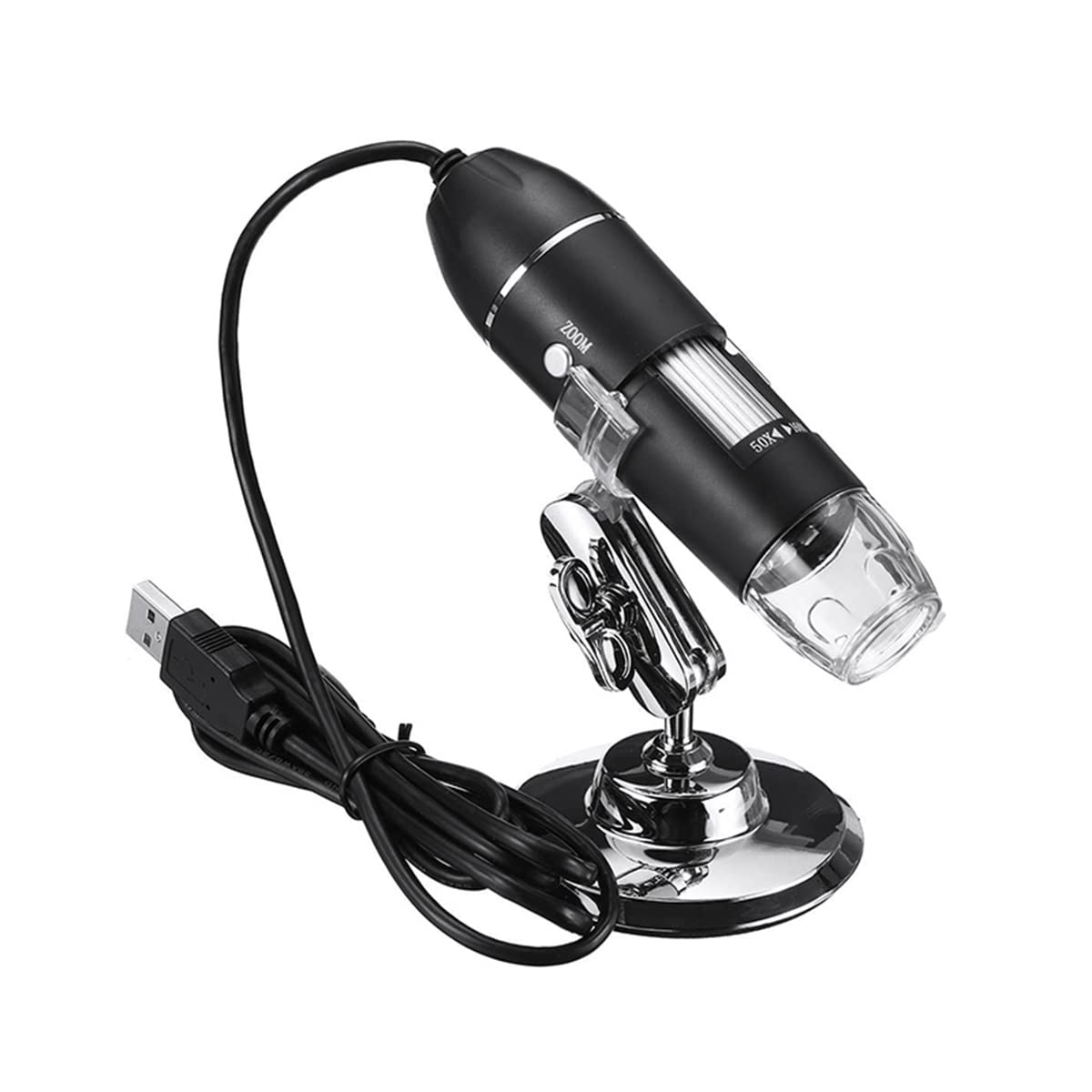 Microscope 1600X 8 LED Adjustable Electronic Digital Microscope(1600X)