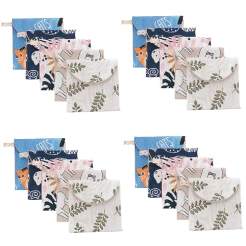 4 Set Custodia Per Assorbenti Igienici Ladies Bag Borsa Per Donna Ciclo Sacchetto Di Da Toilette Da Viaggio Depoca Decorativo 5 Pezzi x 4