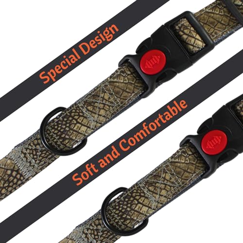 Image of Emily Pets Dog Collar with Safety Locking Buckle, Adjustable Soft Breathable Comfortable Nylon Pet Collar for Small, Medium Dog & Puppy (Color May Vary)