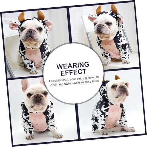 Disfraz para perro con diseño de vaca, talla M miniatura 5