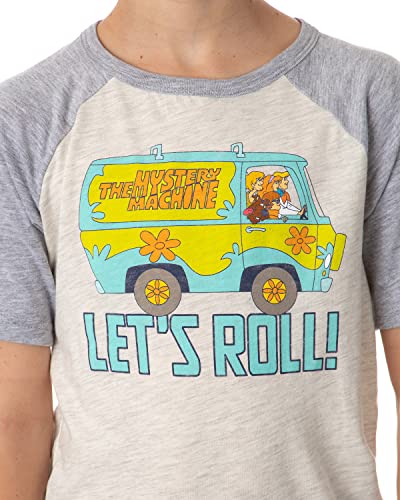 Scooby-Doo Boy's The Mystery Machine Let's Roll Collectible Raglan T-Shirt2