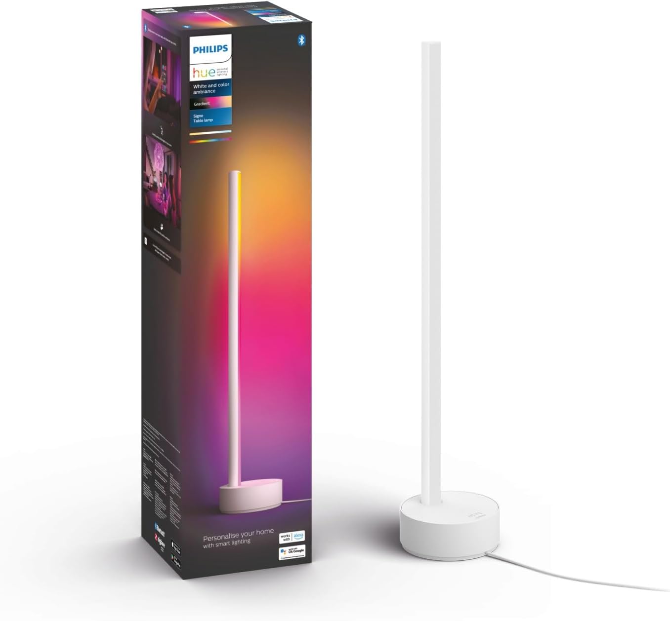 Philips Hue Lampe Reagiert Nicht Alexa Philips Hue Play Pack extension x1, White and Color Ambiance, Blanc