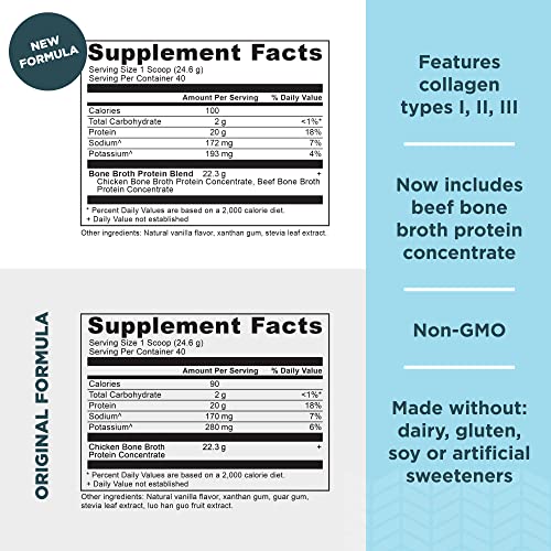 Ancient Nutrition Multi Collagen Protein Powder, Unflavored, 100 Servings + Bone Broth Protein Powder, Vanilla, 40 Servings - image 3