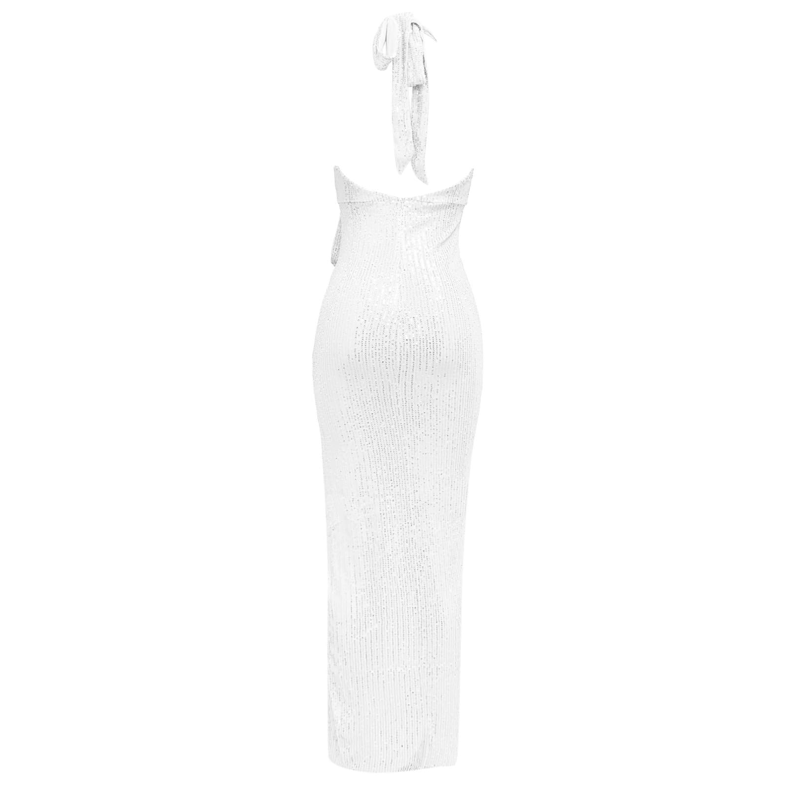 Generico Abiti da Cerimonia Donna Lunghi Eleganti Abito Vestiti Curvy Tute Damigelle Madre Vestito Elegante Vestidos Donne Tuta con Gonna Lungo Tubini Sera Prom Boho