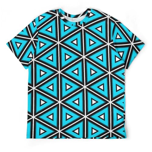 Tee Shirt Manches Courtes Triangle Anti-Déformation Col Rond