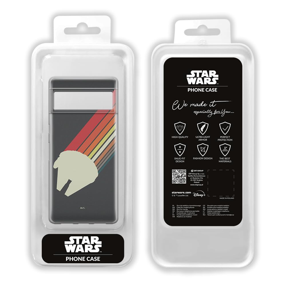 Funda Oficial Star Wars Para Google Pixel 7 – TPU Flexible, Diseño Original, Protección Contra Golpes Y Rayones