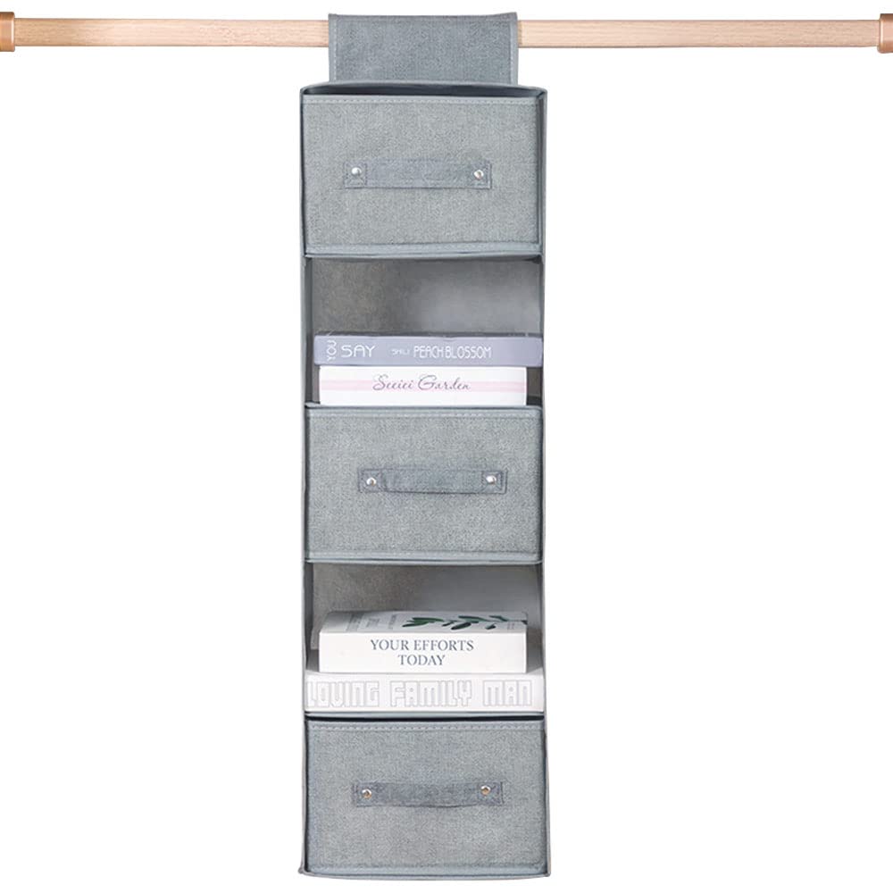 ORiTi 5-Tier Hanging Shelf Closet Storage Organizer