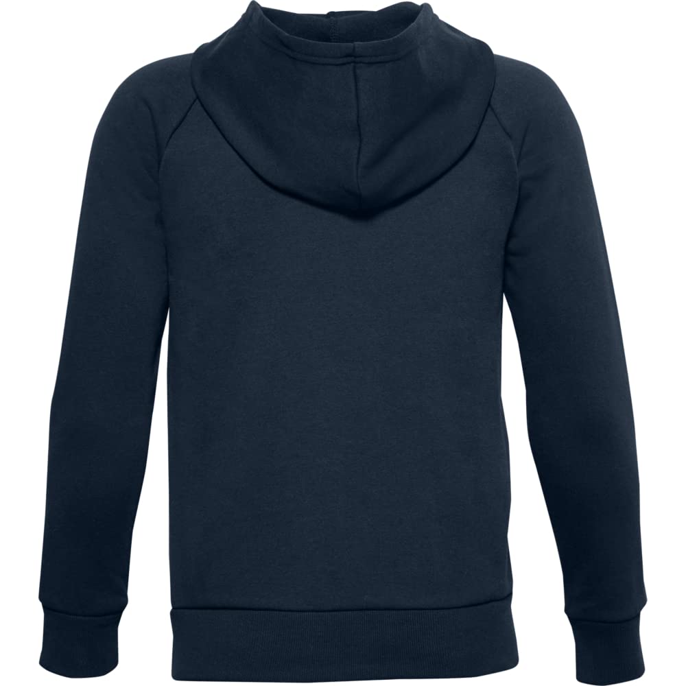 Under Armour Chłopięca chłopięca koszula z kapturem Rival z zamkiem na całej długości, Academy Onyx White (408), 10 lat UK