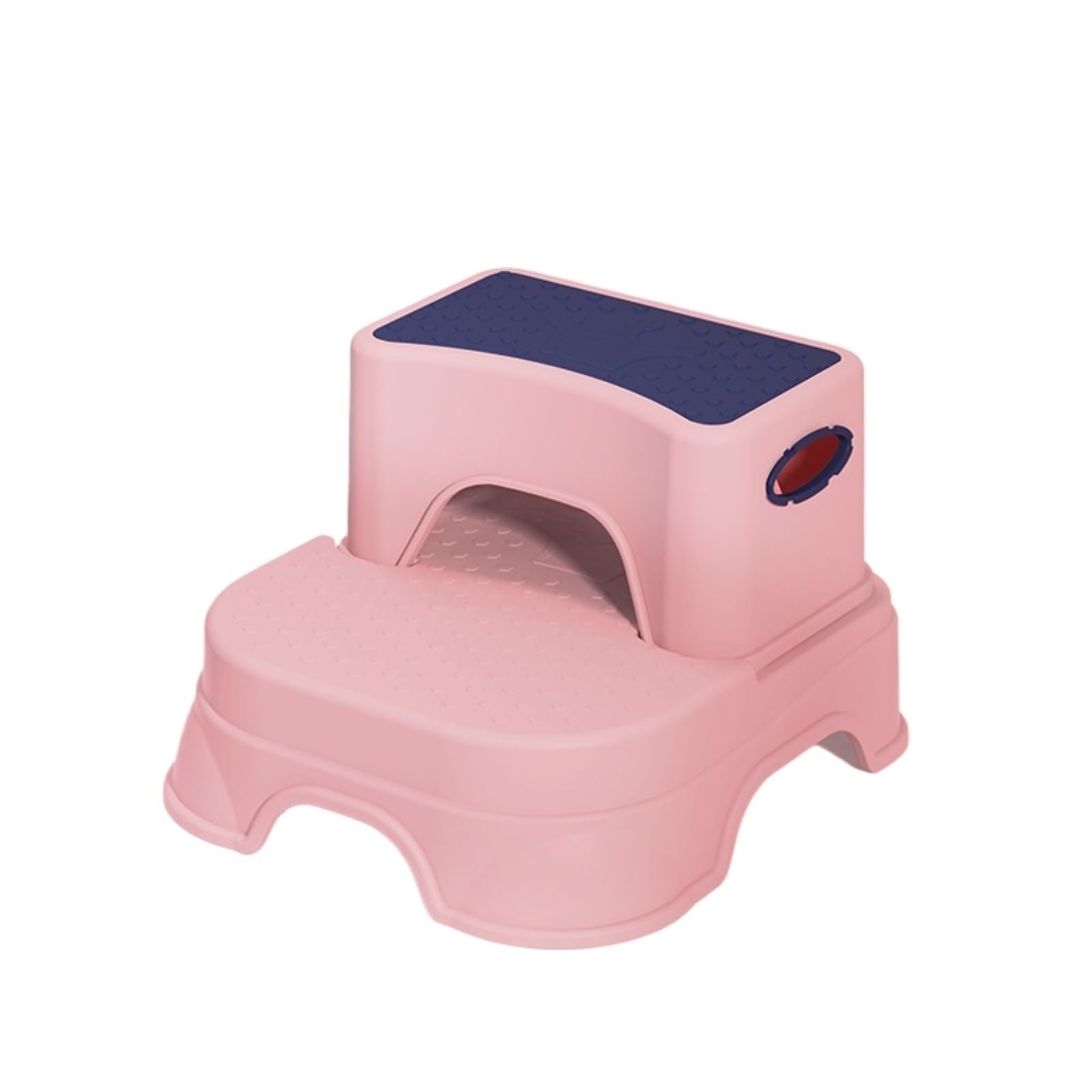 tritthocker 2 Tritthocker for Kinder for das Waschbecken im Badezimmer, Rutschfester Doppel- Kleinkinder beim Töpfchentraining im Badezimmer trittleiter(Rose)