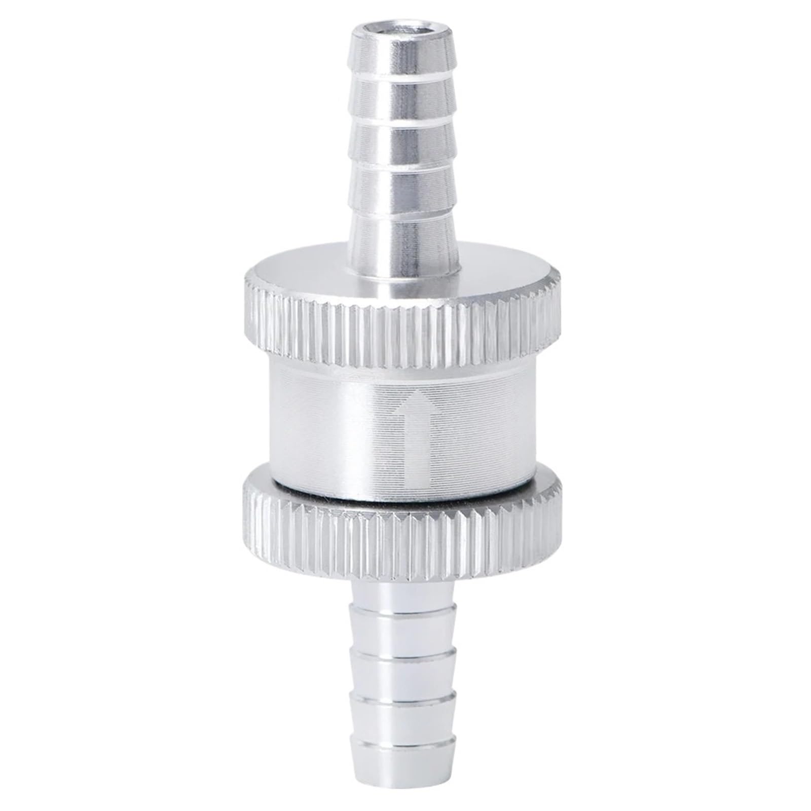 4MM / 6MM / 8MM / 10MM / 12MM / 14MM Non Return 1-Way Check Valve(8MM Silver)