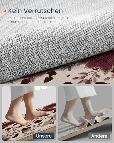 Felpudo entrada interior para hogar con diseño de hojas que da la bienvenida 6