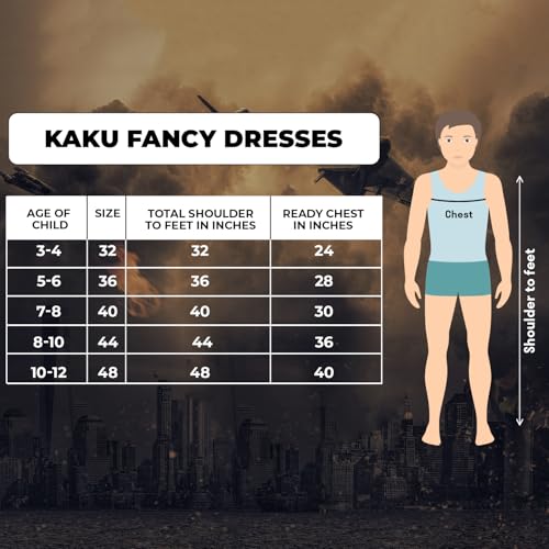 Image of Kaku Fancy Dresses Superhero Costume for Kids - Fancy Dress Outfit for Birthday, Halloween, Role Play