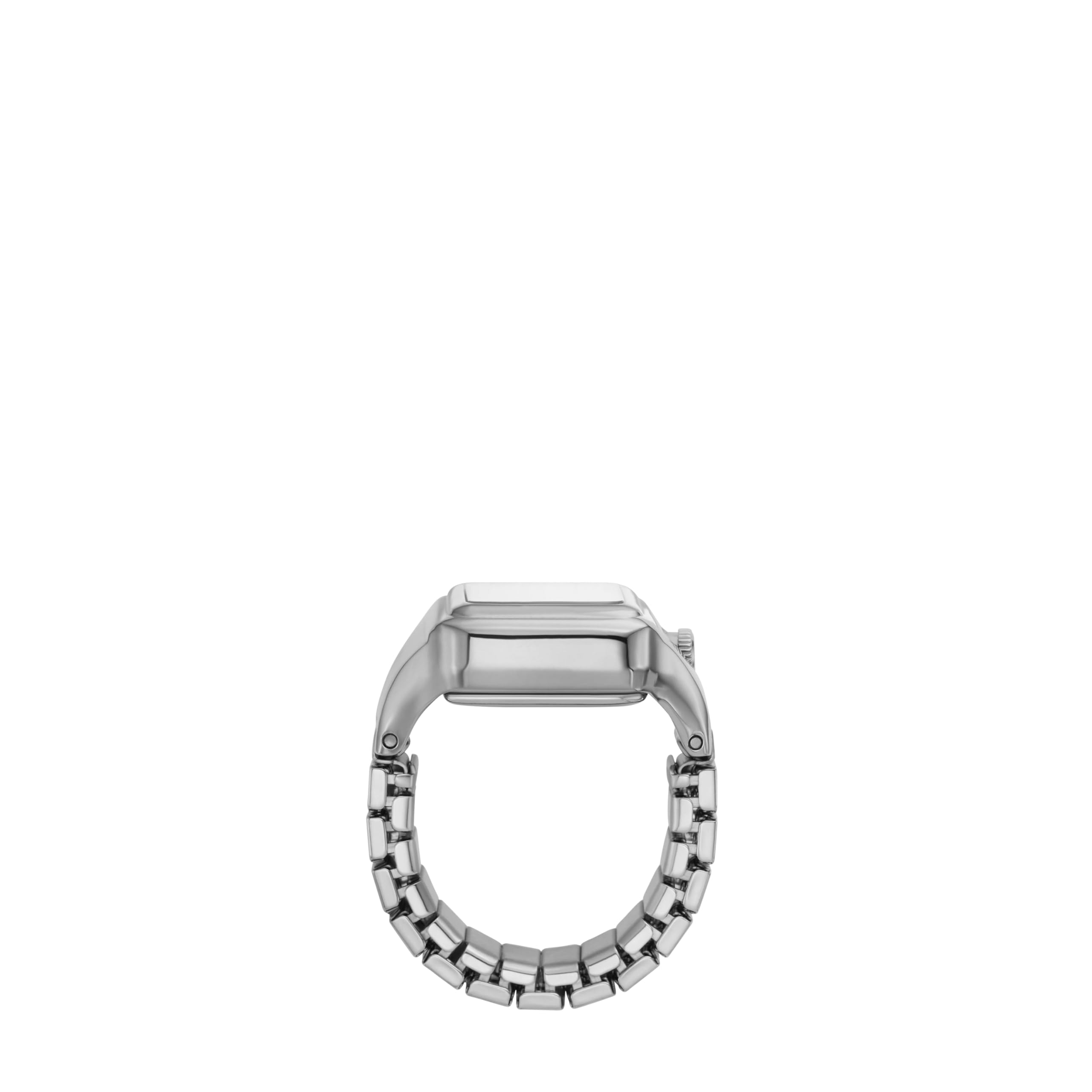 Fossil Raquel Watch Ring for Women, Quartz Two Hand Movement with Stainless Steel Strap