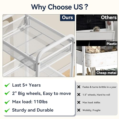 3-Tier-Metal-Rolling-Cart-White-Utility-Storage-Cart-with-Wheels-Metal-Mesh-Craft-Cart-With-Hooks-Hanging-Cups-Ideal-For-Kitchen-Bathroom-Office-Dorm-Art-Workspace-Bedside-Storage