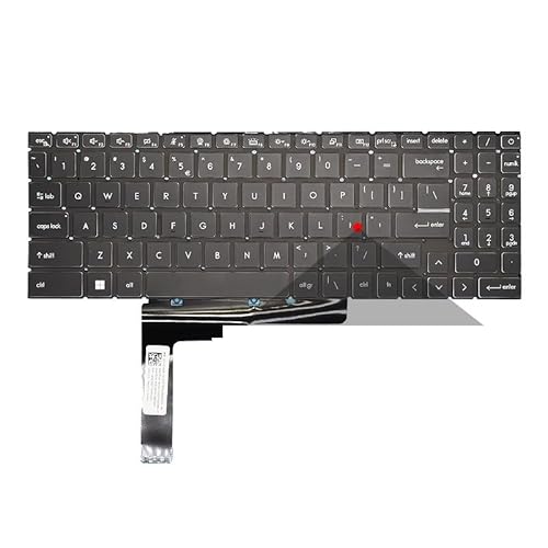 MSI GL66 GL76 GF76 GF66 GP66 MS-1582 MS-17L1 MS-17H3 Wushi 66 76 Z16 �o�b�N���C�g�t�� US ���V�A��m�[�g�p�\�R���L�[�{�[�h(US Black Backlit)