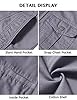 WenVen Men's Casual Cotton Jacket Outdoor Lightweight Leisure Jacket Classic Full-Zip Jacket Military Jacket Light Grey L #5