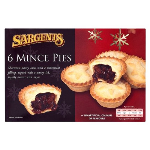 Sargents 6 Mince Pies