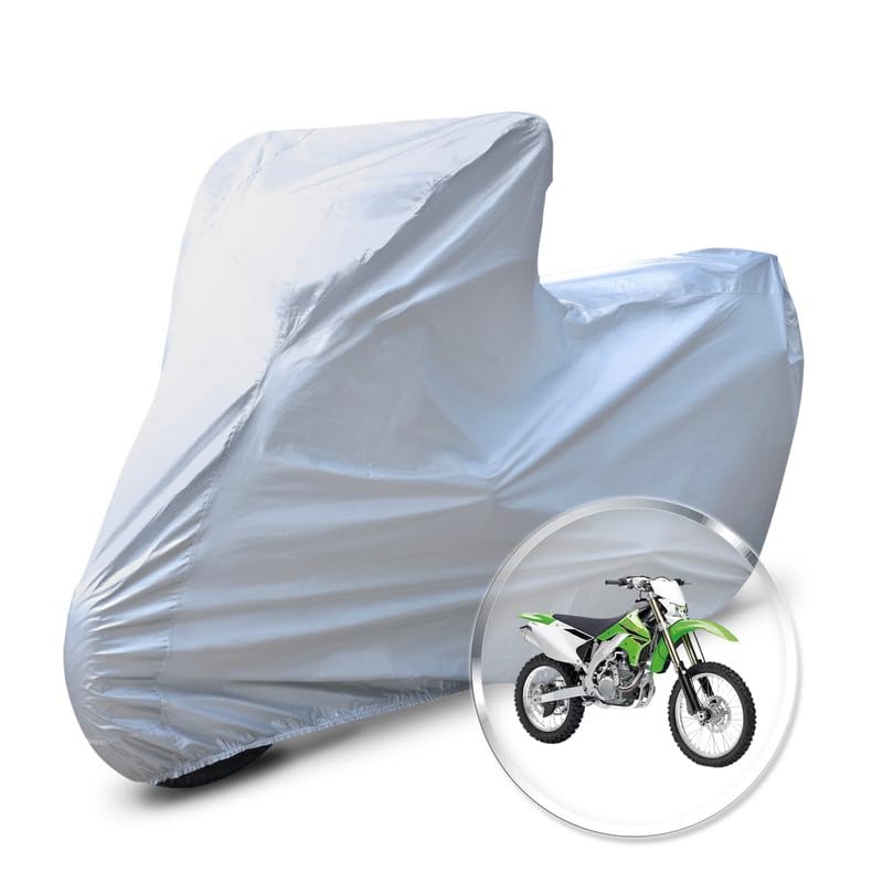 Image of Neodrift 'CrystalMax' Bike Cover for Kawasaki KLX 450 R (All-Weather Motorcycle Protection, Water & UV Resistant, Dustproof, Windproof).