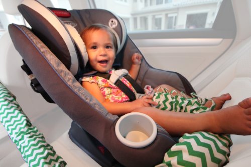 Noggle - Extend Hot and Cold Air from Your Dash AC Vent to Kids in The Back Seat - Summer and Winter Vehicle Baby Traveling System to Keep Children Comfortable in The Car - 8ft, Purple Squiggles