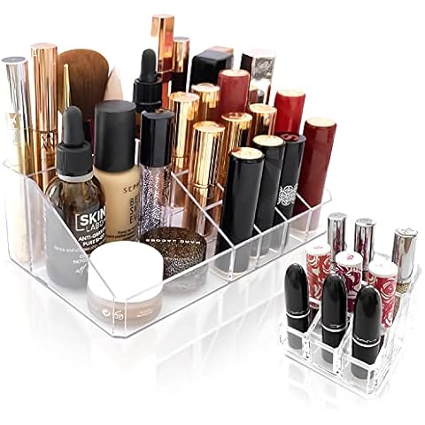 Organizador de Maquillaje Transparente de Gran Capacidad Cover