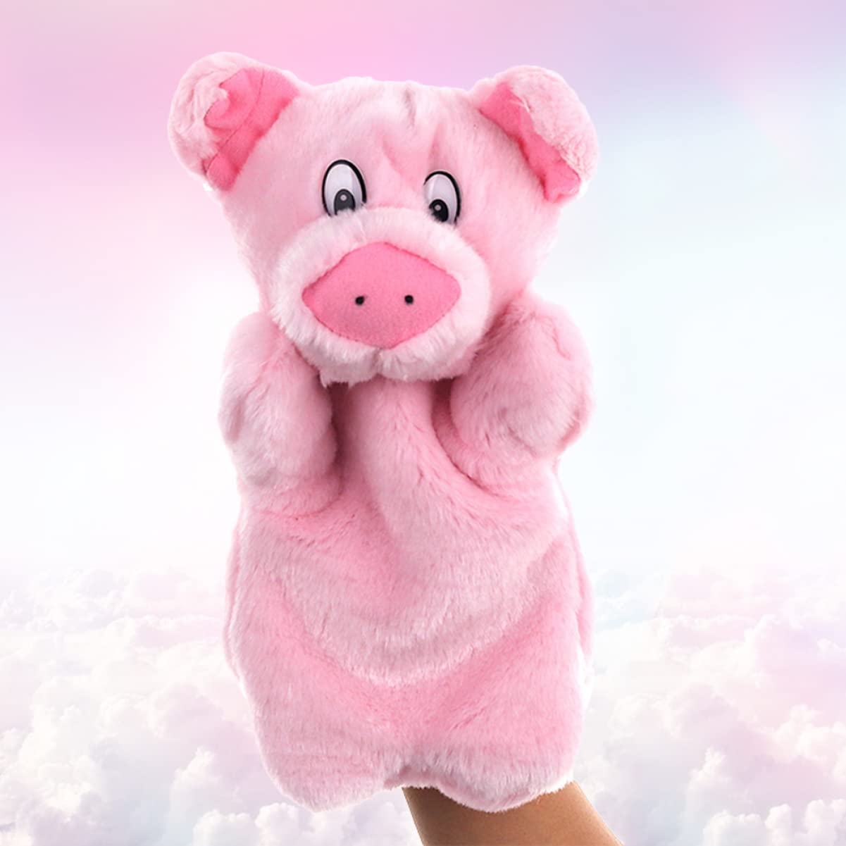 Toyvian Faire Semblant De Peluche Fournitures Imaginatives Jouet Animal Rôle Parent En Peluche Jeu De Cochon Enfants Cochon Marionnette Créative Prop Jouets Conte Pour Marionnettes