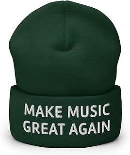 Hogue WS LLC Make Music Great Again Hat (Embroidered Cuffed Beanie)