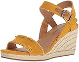 Lucky Brand Women's Marceline Espadrille Wedge Sandal, Saffron, 9 M US