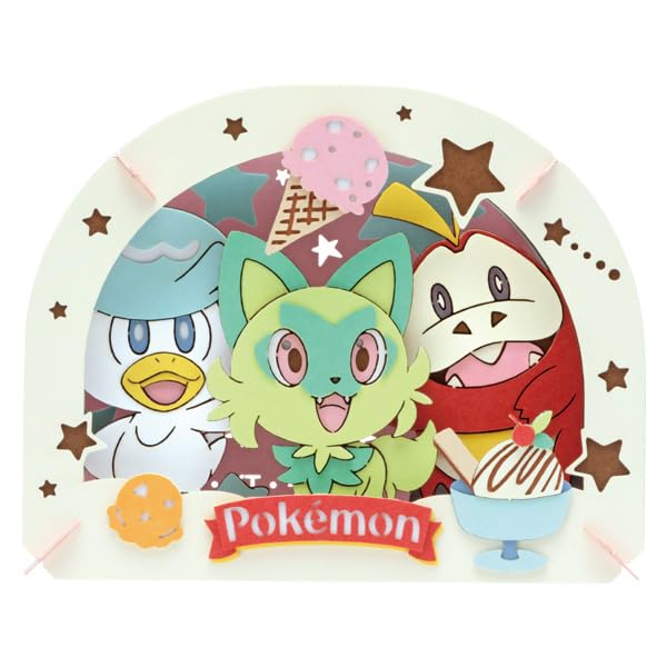 Idée cadeau Pokémon Crème glacée Wakuwaku Paper Theater kit créatif