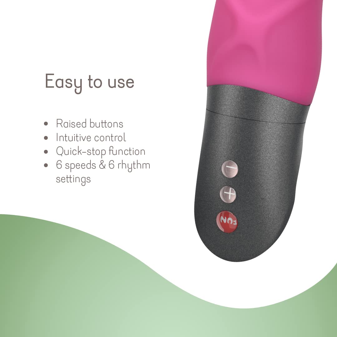 Fun Factory MR BOSS - Vibratore realistico per donna, in silicone, della linea Battery Plus, Mora