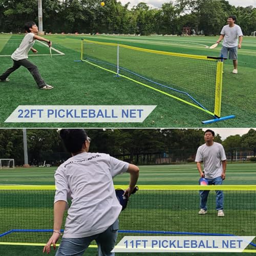 Image of Zdgao Portable Pickleball Net with Pickleballs and Carry Bag for Driveway