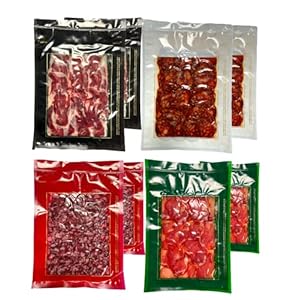 Iberische afwerking, 2 enveloppen voor veldaas, 2 enveloppen van aas, 2 eikelenveloppen en 2 eikelenveloppen.