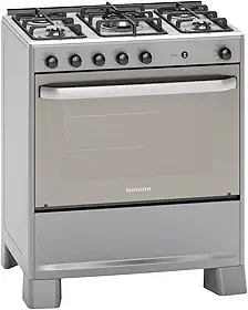 SUGGAR FOGÃO SELECT PRATA MESA DE INOX 5 BOCAS TRIPLA CHAMA TREMPES DUPLAS FERRO FUNDIDO PORTA ESPELHADA ACENDIMENTO AUTOMÁTICO BIVOLT FGISL510PRIX