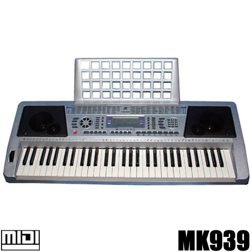 Clavier DynaSun MK939 MIDI LCD 61 Touches E-Piano Keyboard Pitch Bend Fonction Enseignement Intelligent Three Bank Registration
