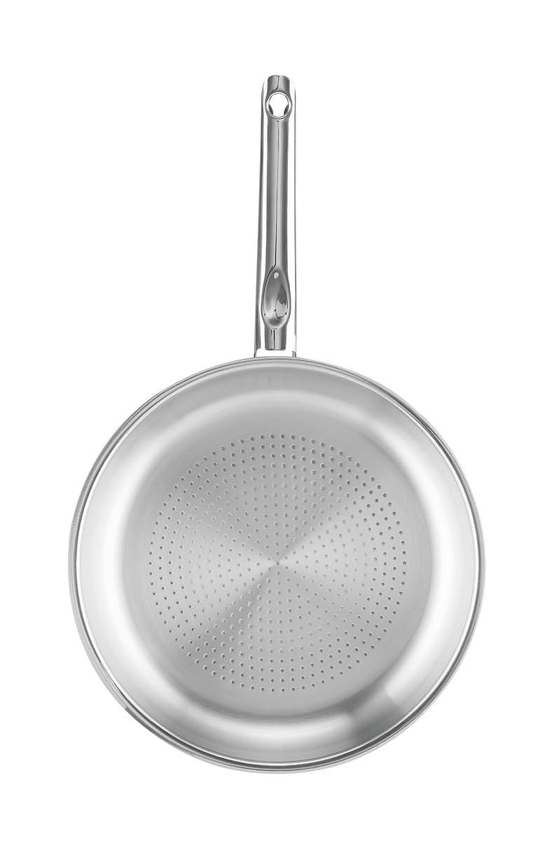 Schulte-Ufer 6362-24 i - Sartén para freír, 24 cm, Color Plateado