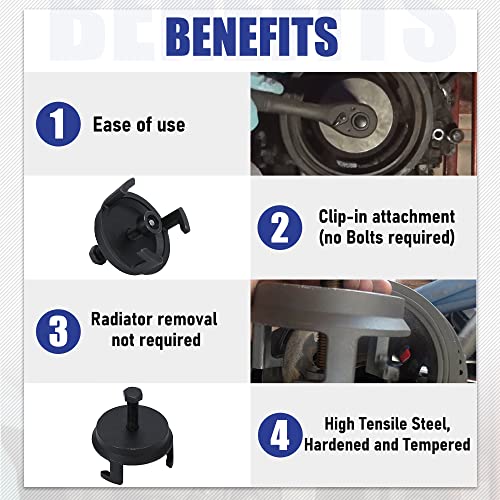 Harmonic Balancer Puller Crank Pulley Puller Removal Tool Compatible For GM Dodge