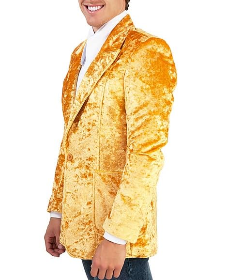 Men's Vintage 70s Velvet Suit Slim Fit Blazer Jacket for Weddings,Parties,and Formal Events Tuxedo2
