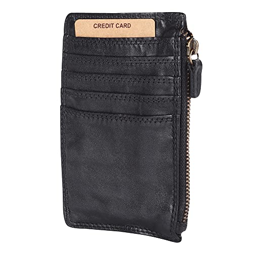 Spaghetti Western Full Grain Leather Card Holder - SWC146ABLK | Card Holder | Business Card Holder | Credit Card Holder | Leather Card Holder | Sports Card Holder | Slim Card Holder | Debit Card2