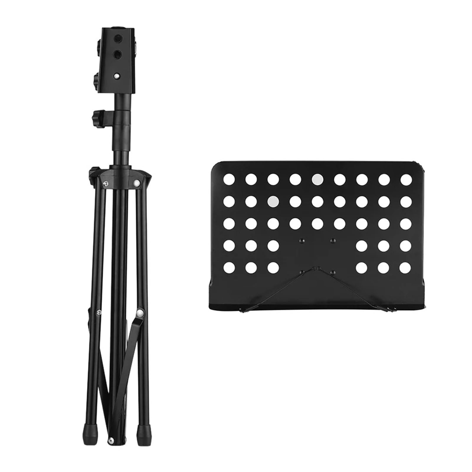 Leggio per Spartiti Leggio Portatile in Metallo Staccabile for Strumenti Musicali for Pianoforte, Violino, Chitarra, spartiti, treppiede(Pink)