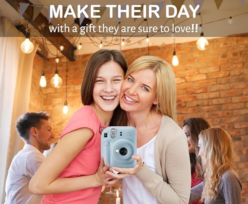 Image of Fujifilm Instax Mini 12 Instant Film Camera (Blossom Pink) + Fuji Instax Mini Instant Film - 40 Sheets + Instant Camera Gift Bundle