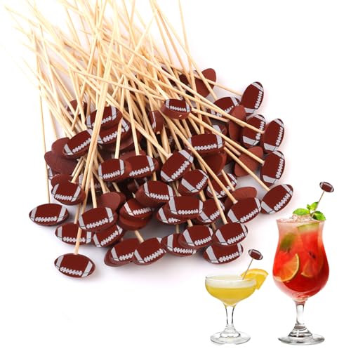 Football Toothpicks, 100PCS Cocktail Picks,...
