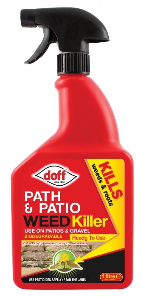 Ready to Use Path & Patio Weedkiller Kills Deep Rooted Weeds Long Lasting & Strong Weedkiller for Garden Protection 1L