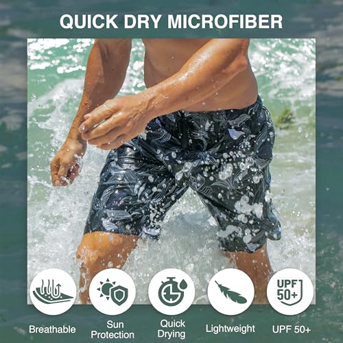 Image of Kanu Surf Men's Wade Mens Swim Trunks Quick-Dry Swim Shorts Men, 5.5 - 9 Inch Inseam (Regular & Extended Sizes)