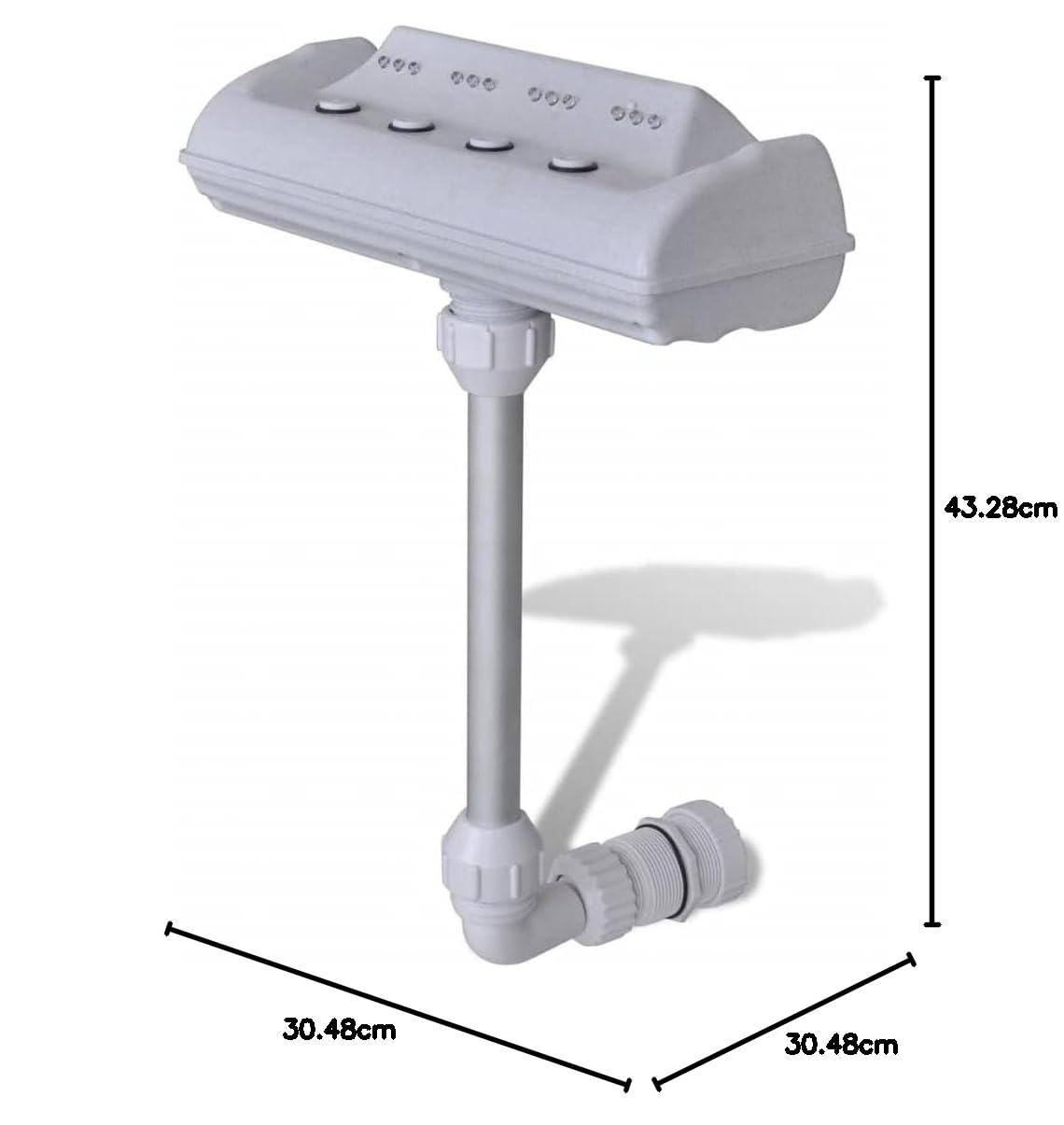 vidaXL Cascade Fontaine Piscine avec Lumières LED Cascade de Piscine Hors Sol