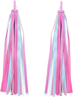 Homoyoyo De Acessórios De Bicicleta Para Meninas Alças De Guidão De Bicicleta Alças De Bicicleta Para Crianças Flâmula Frontal Para Meninas Fitas De Borla Flâmulas De Guidão Para